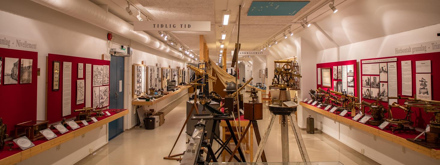 Bilde fra lokalene til Norsk kartmuseum.