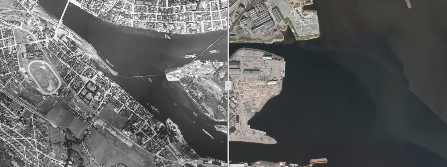 Flyfoto over Mo i Rana i Nordland