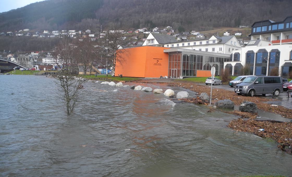 Flaum i Voss 2015. (Foto: NVE)