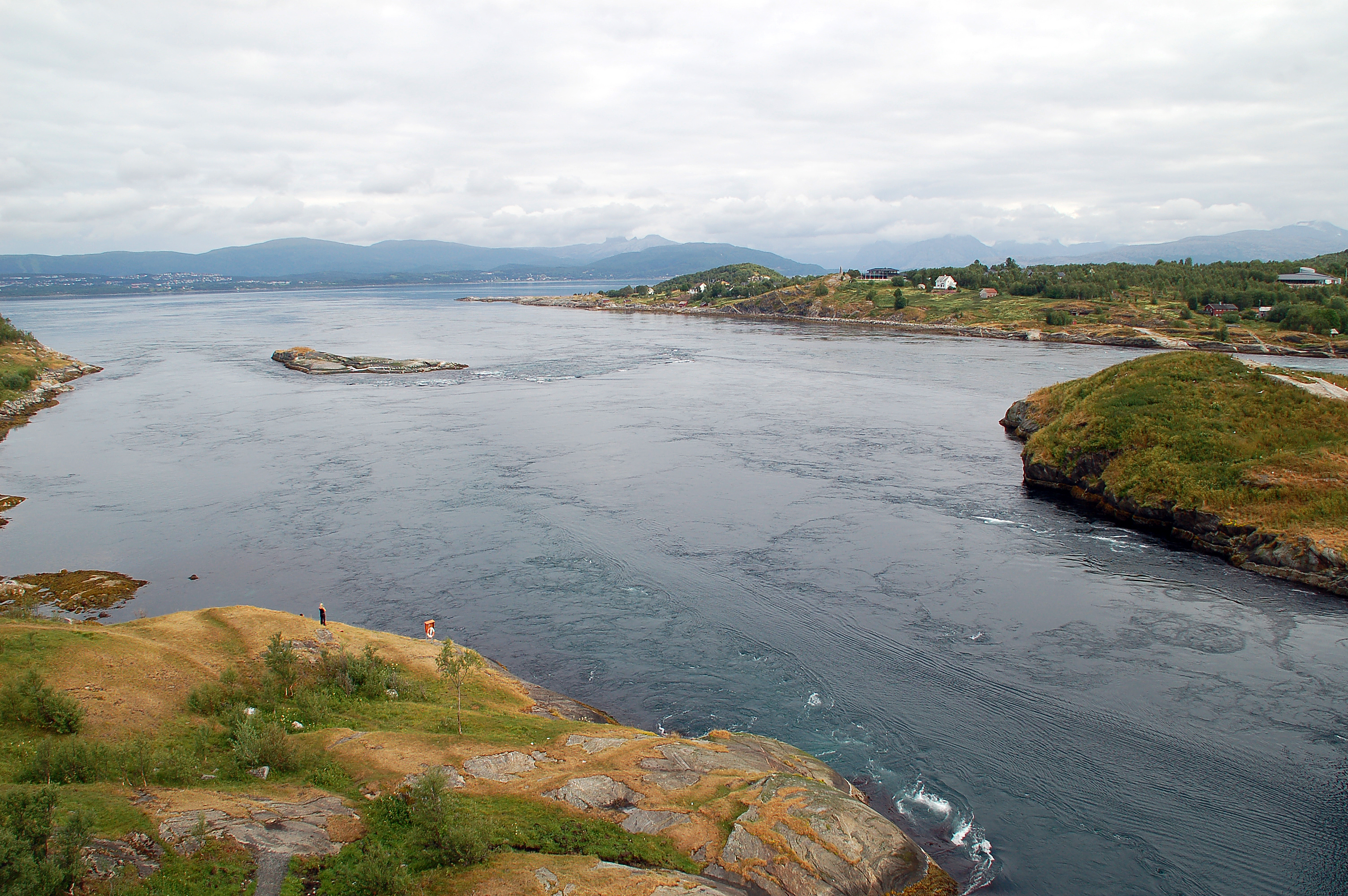 The maelstrom Saltstraumen in Bodø, Norway. Photo.