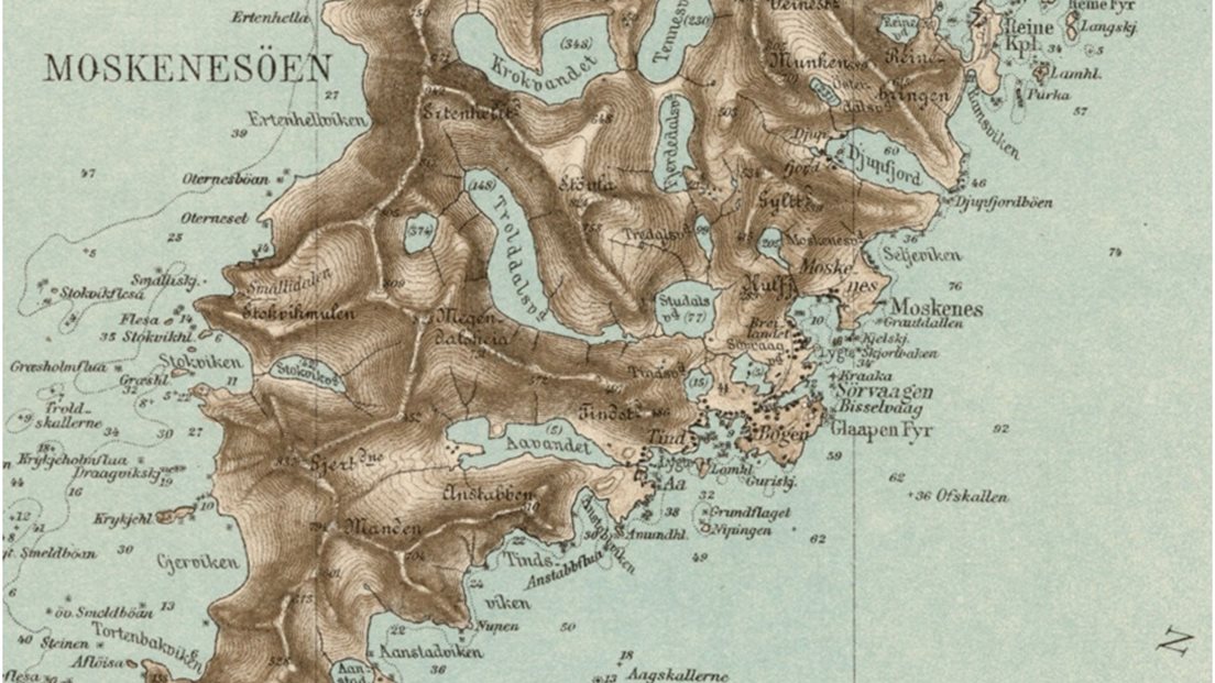 Utsnitt fra trykt gradteigskart I11_1903